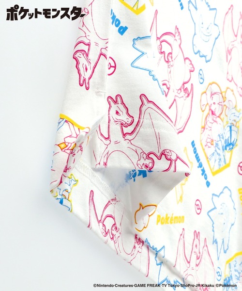 tシャツ 「Pokemon/ポケモン」半袖Tシャツ キッズ 子供服 男の子 女の子