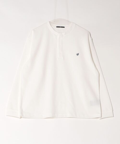 「SHIPS」 長袖Tシャツ MEDIUM ホワイト メンズ
