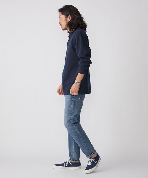 「SHIPS」 長袖Tシャツ MEDIUM ホワイト メンズ