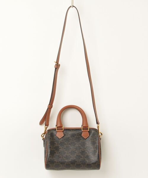 CELINE スモール ボストン バッグ トリオンフ ベージュ/ブラウン 楽天市場】【中古】 セリーヌ CELINE スモールボストン キュイル