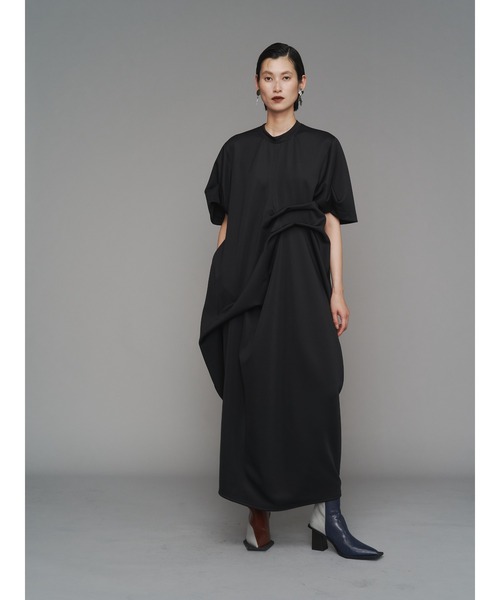 UN3D. タックワンピース ¥28,600 ネイビー S UN3D.（アンスリード）の「タックワンピース（ワンピース）」 - WEAR