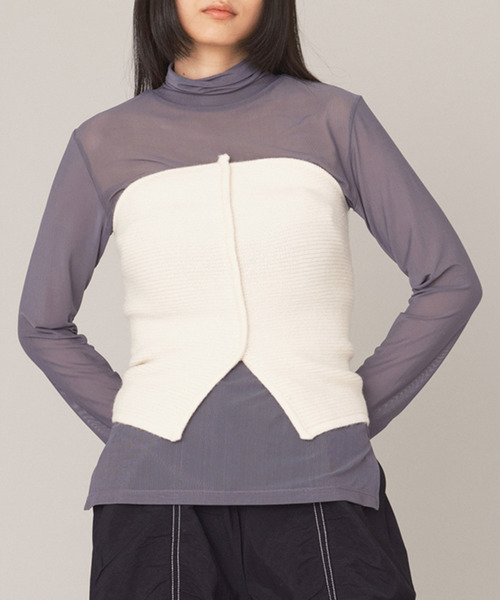ニット セーター KNIT BUSTIER レディース