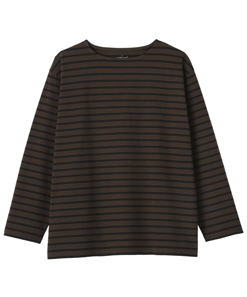 無印良品（MUJI） tシャツ 紳士 洗いざらし太番手ボートネック九分袖T