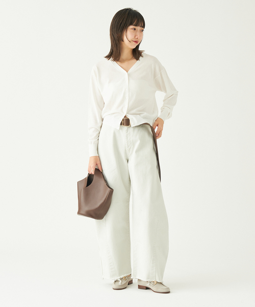plage 「Plage」 デニムパンツ 34 ホワイト レディース