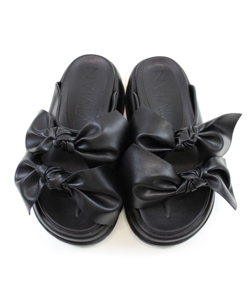 「VIVIAN」 フラットサンダル L シルバー レディース_画像3