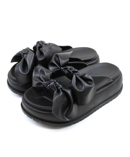 「VIVIAN」 フラットサンダル L シルバー レディース_画像9