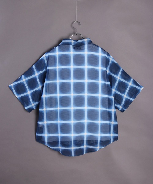 「WESTSEA」 「Contribe」半袖シャツ M チャコール メンズ_画像8