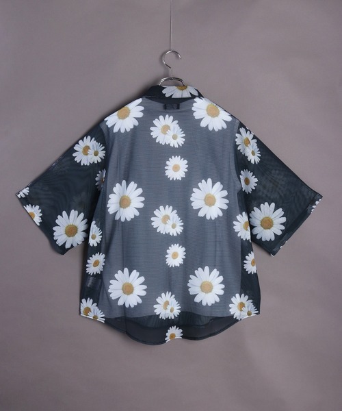 「WESTSEA」 「Contribe」半袖シャツ M チャコール メンズ_画像9