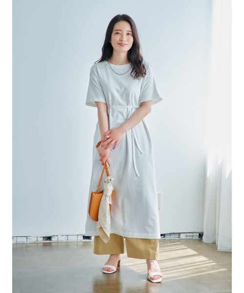 COHINA（コヒナ） ワンピース 半袖 ライトスウェットTワンピース 「低