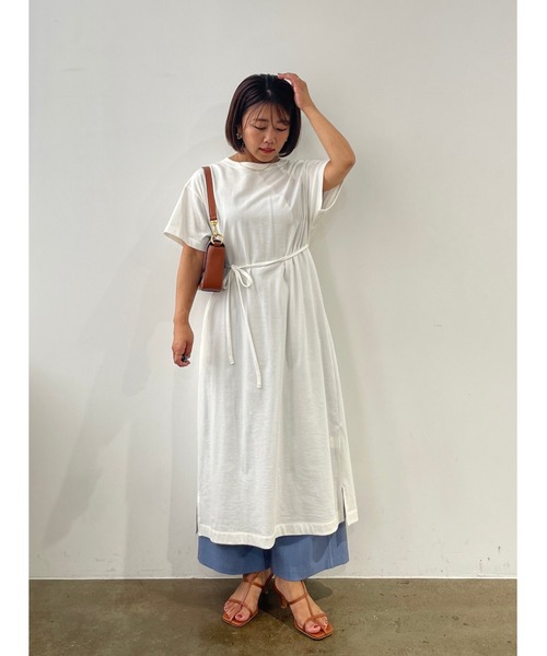 COHINA（コヒナ） ワンピース 半袖 ライトスウェットTワンピース 「低