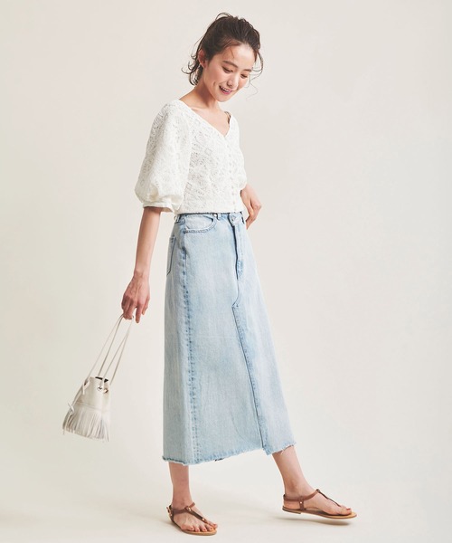 「The Virgnia」 半袖ブラウス FREE ホワイト レディース_画像5