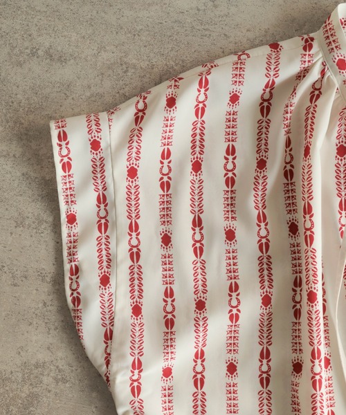 「NOMBRE IMPAIR」 半袖ブラウス FREE レッド レディース_画像3