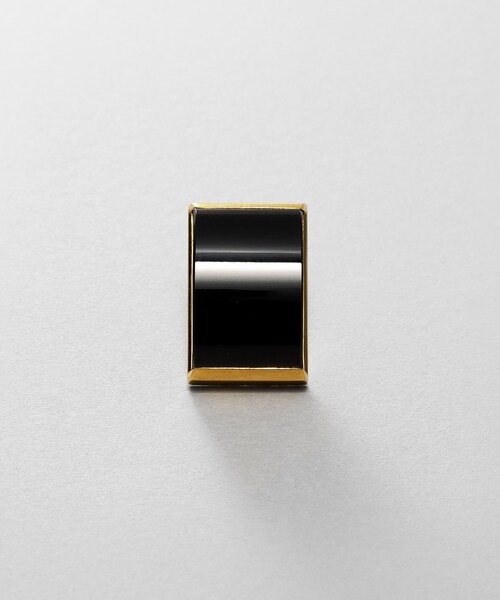 ピアス シルバー オニキス バフトップカットピアス GP レディースの画像