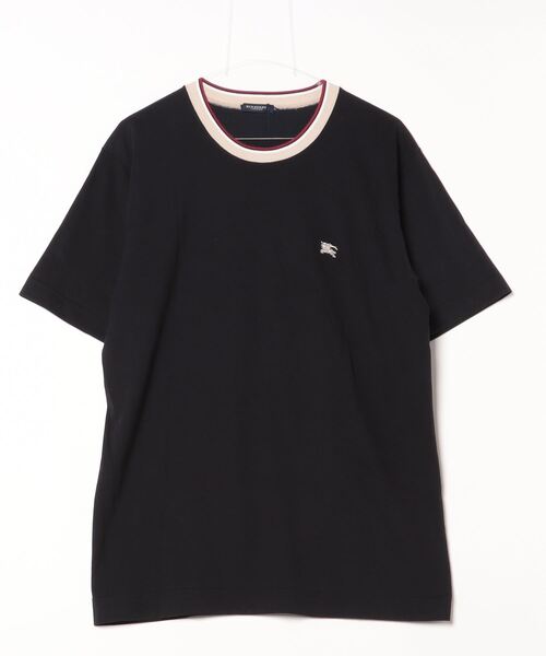 BURBERRY（バーバリー） 刺繍半袖Tシャツ L ネイビー メンズ
