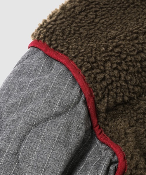 コート ジャケット 「KHOKI/コッキ」Freece-texture jacket メンズの画像