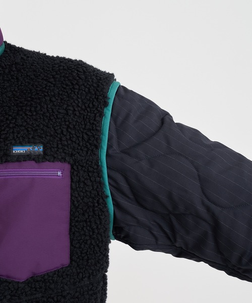 コート ジャケット 「KHOKI/コッキ」Freece-texture jacket メンズの画像