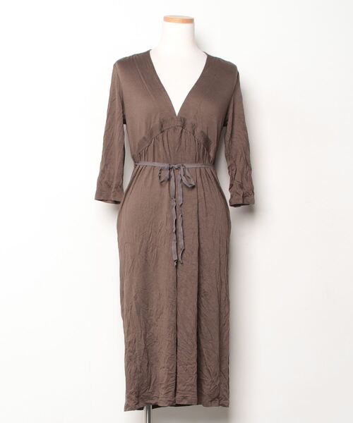 23区（ニジュウサンク） 半袖ワンピース 38 ブラウン レディース  