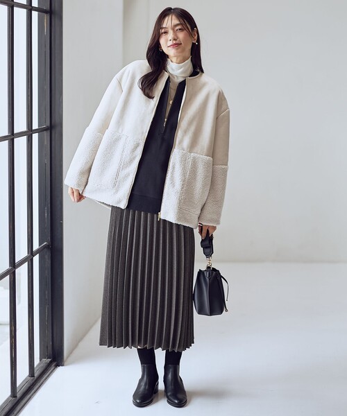 ANY（エニィ） トレーナー スウェット ハーフジップスウェット
