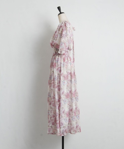 「tocco closet」 半袖ワンピース M ブルー レディース_画像4