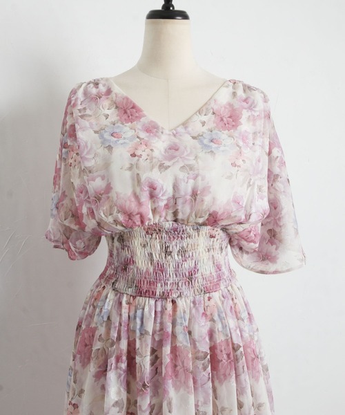 「tocco closet」 半袖ワンピース M ブルー レディース_画像7