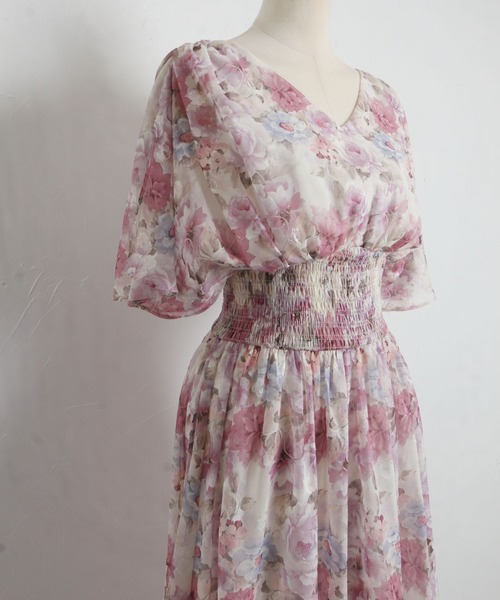 「tocco closet」 半袖ワンピース M ブルー レディース_画像8