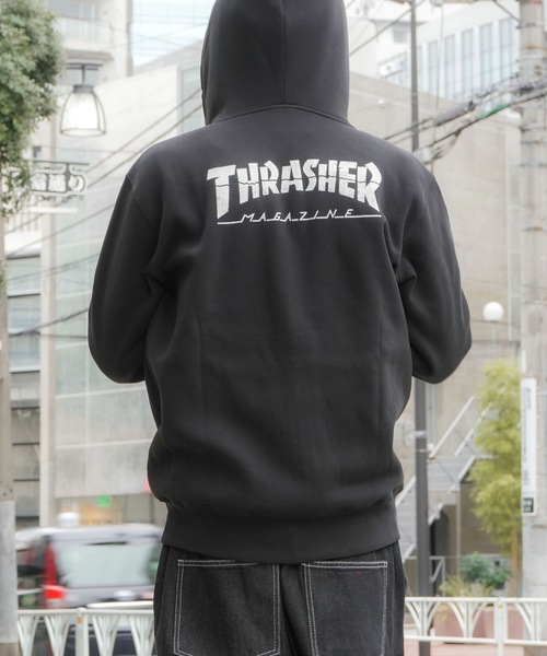 THRASHER（スラッシャー） パーカー CRACKED HOMETOWN ZIP HOODIE