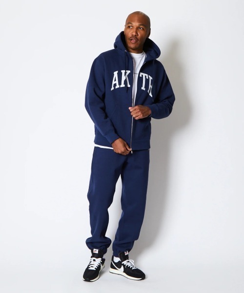 パーカー AKTR COLLEGE LOGO SWEAT ZIP HOODIE（アクター カレッジ