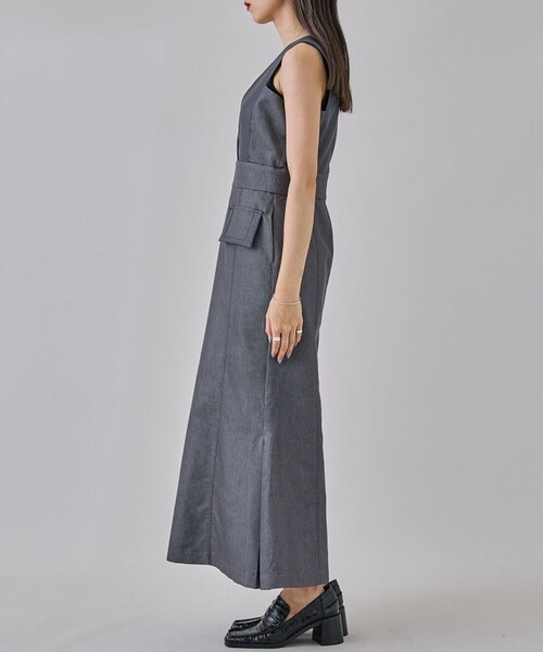 「CITY」 ノースリーブワンピース 1 ブラック系その他2 レディース_画像4