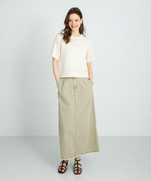「URBAN RESEARCH Sonny Label」 半袖ニット FREE ブルー レディース_画像6