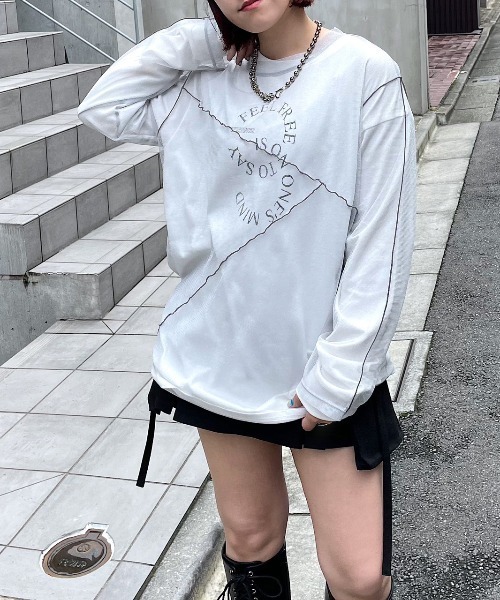 PAGEBOY（ページボーイ） 長袖カットソー FREE ベージュ レディース