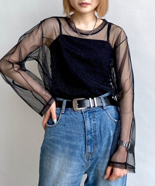 _st_oo0ページ PAGEBOY（ページボーイ） 長袖カットソー FREE ベージュ レディース