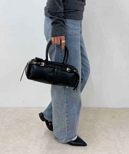 フレディエミュ（fredy emue）/ダブルベルトスリムボストンバッグ fredy emue（フレディエミュ） ショルダーバッグ バッグ ダブルベルト