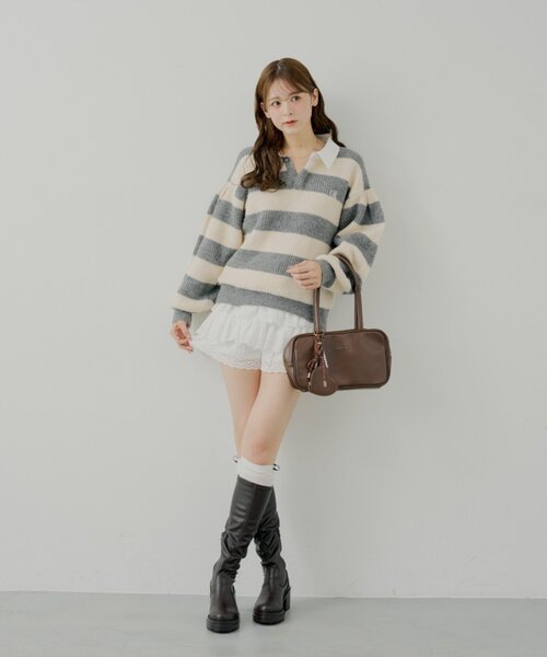 Chico（チコ） パンツ コットンレースティアードショートパンツ