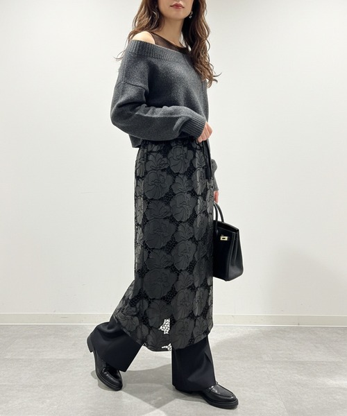 Muscat スカート フェイクレザーレース レイヤードスカート : ZOZOTOWN