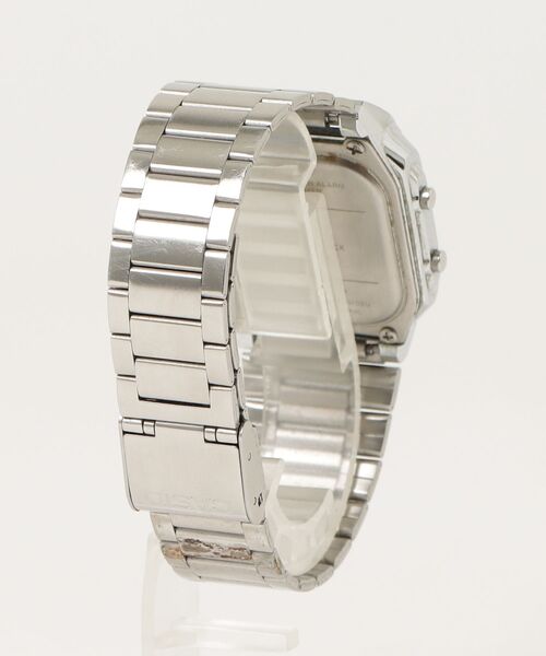 「CASIO」 デジタル腕時計 FREE ブラック×シルバー メンズ_画像2