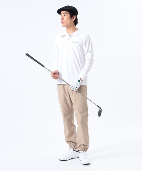 BEAMS GOLF（ビームス ゴルフ） イージーパンツ LARGE ベージュ メンズ