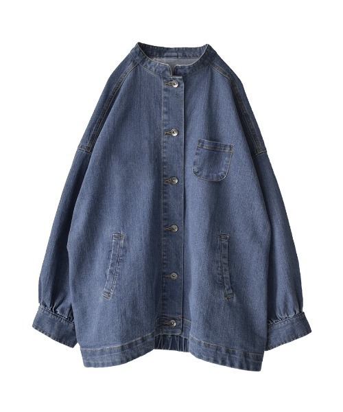 「e-zakkamania stores」 デニムジャケット M ブルー レディース_画像5