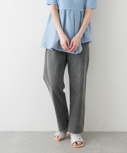 「SENSE OF PLACE by URBAN RESEARCH」 デニムパンツ LARGE グレー レディース_画像2