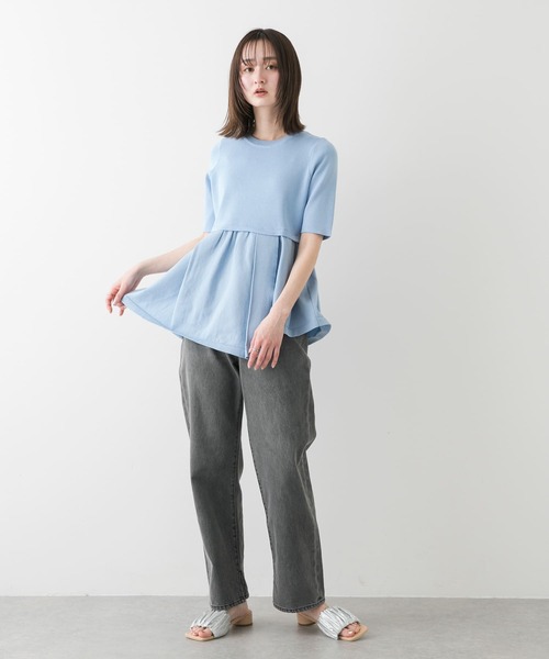 「SENSE OF PLACE by URBAN RESEARCH」 デニムパンツ LARGE グレー レディース_画像5