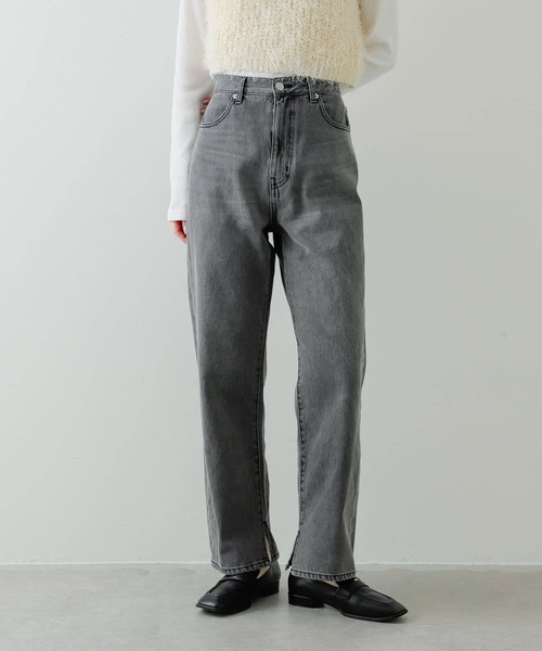 「SENSE OF PLACE by URBAN RESEARCH」 デニムパンツ LARGE グレー レディース_画像6