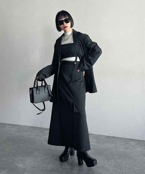 「PAGEBOY」 テーラードジャケット FREE グレー レディース_画像5