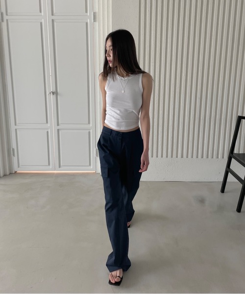 「Didot.showroom」 カーゴパンツ S ネイビー レディース_画像2