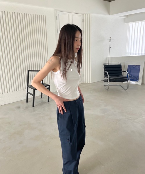 「Didot.showroom」 カーゴパンツ S ネイビー レディース_画像4