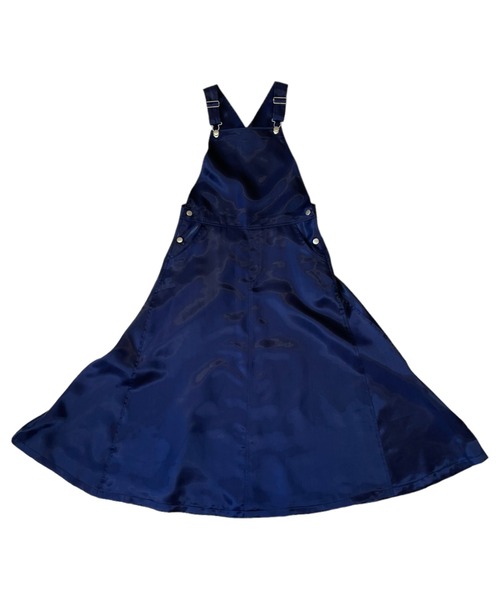 「TEVALT」 サロペットスカート 38 ネイビー レディース_画像5