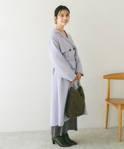 COHINA（コヒナ） コート アウター ウールリバートレンチコート 「低