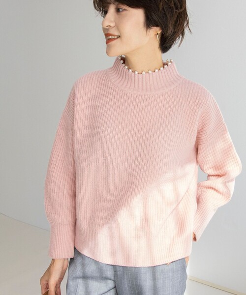 「NOLLEY'S Sophi」 長袖ニット 38 ベビーピンク レディース_画像6