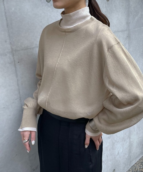 「&g'aime」 長袖ニット FREE ベージュ レディース_画像2