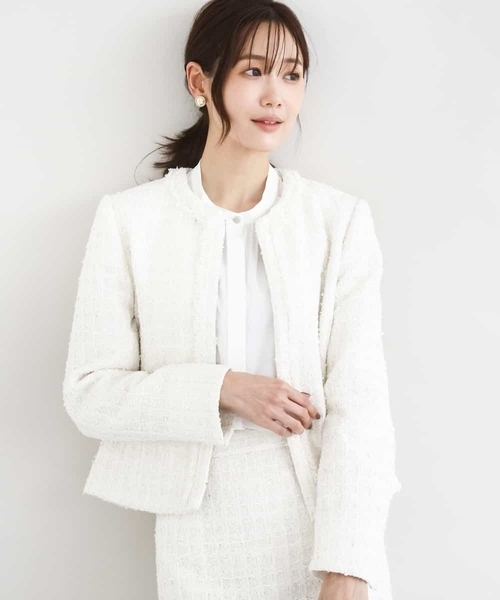 MK MICHEL KLEIN（エムケー ミッシェルクラン） ジャケット ノーカラー