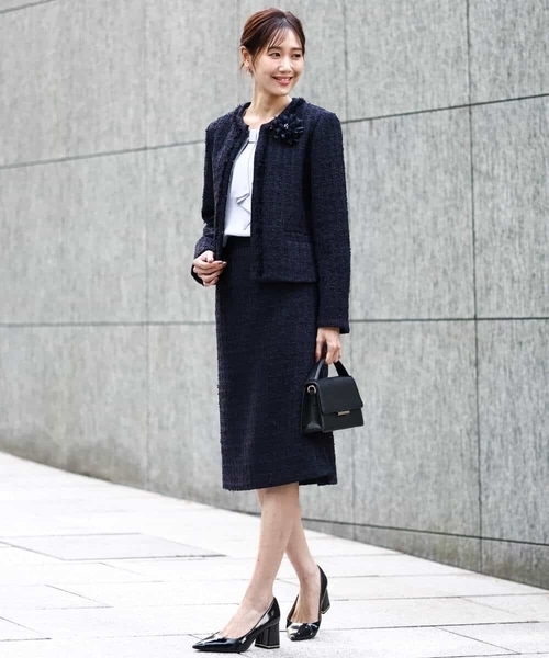 MK MICHEL KLEIN（エムケー ミッシェルクラン） ジャケット ノーカラー