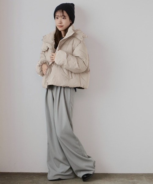 Chick ダウンコート ダウンジャケット 「フード取り外し可能2WAY